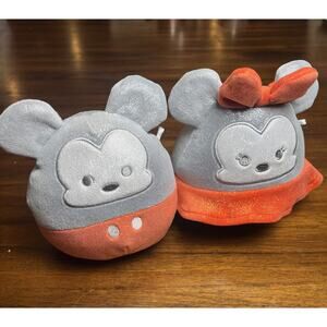 Squishmallow Kellytoy Plush Disney 100 Anniversary Mickey & Minnie Mouse 5" Cute